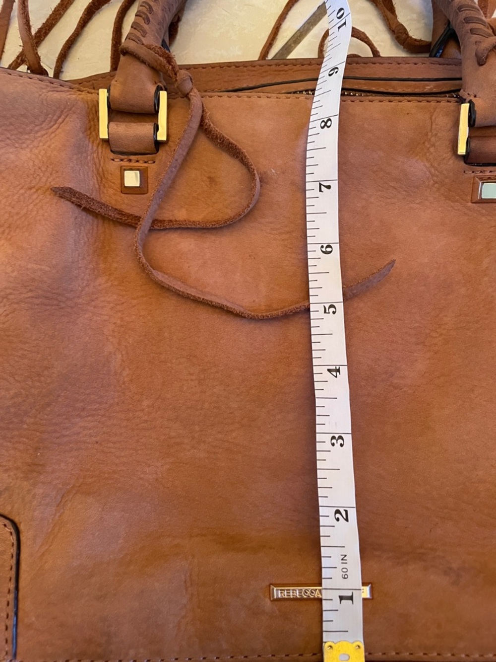 Rebecca Minkoff Brown Leather Satchel with Handles- crossbody attachment - Picture 5 of 15